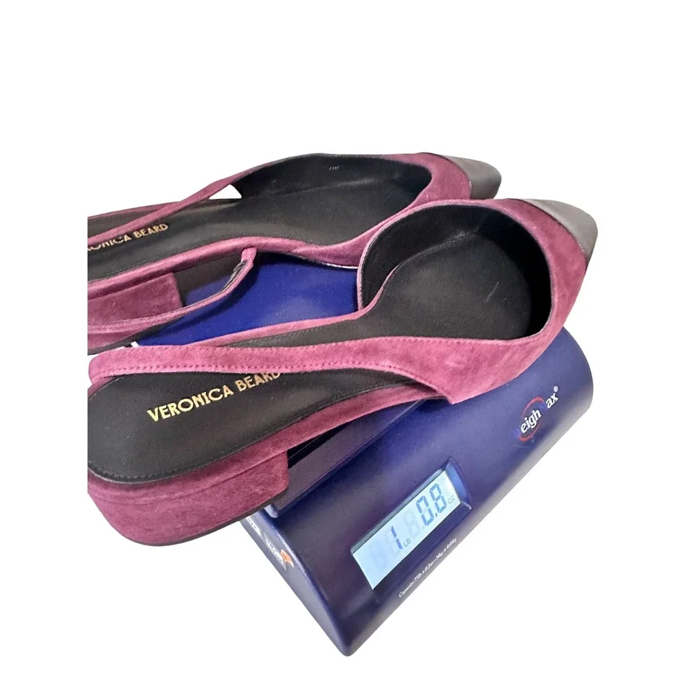 Veronica Beard Women's Cecile two tone leather suede slingback pumps 11M - Picture 8 of 8